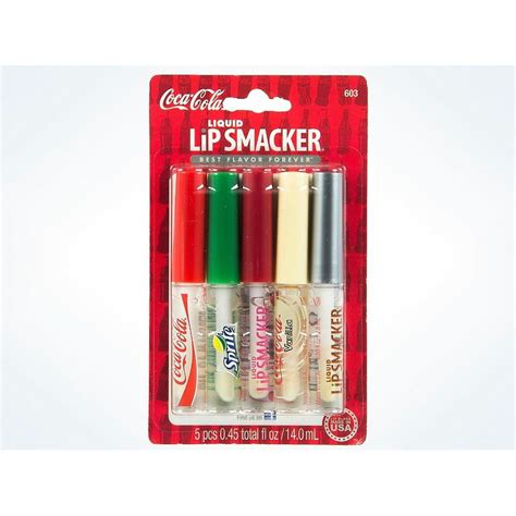 Coca Cola Liquid Lip Flavored Smacker Gloss Set Of 5 New With Card