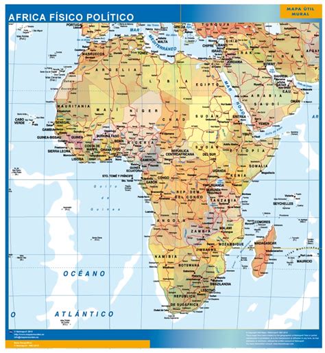 Mapa Africa Físico Político