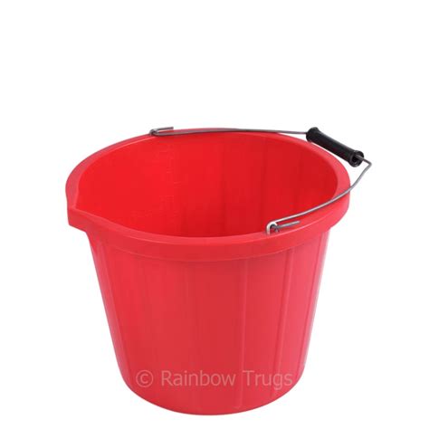 Coloured 3 Gallon Bucket Red Rainbow Trugs®