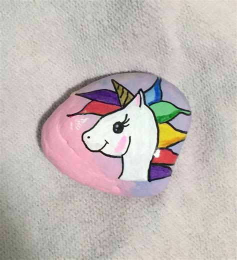 Unicorn Painted Rock By Melinda White Unicorn Paint Painted Rocks Rock