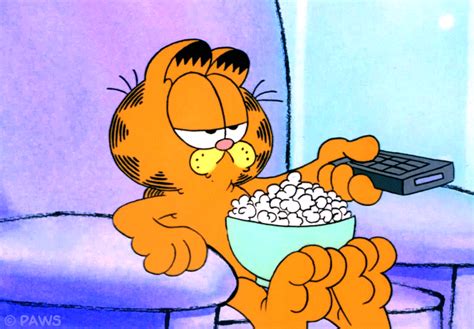 Bored Watching Tv  By Garfield Find And Share On Giphy