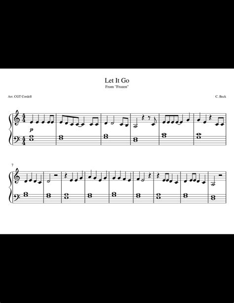 Let their music shines with new facets in your fantastic performance. Let It Go Beginner Version sheet music for Piano download ...