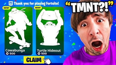 Trolling With Ninja Turtles Emotes In Fortnite Youtube