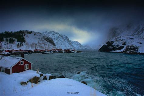 Nusfjord Winterstorm Places To Go Lofoten Norway