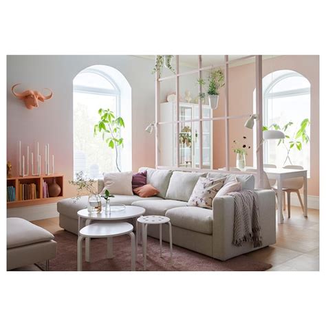 Vimle 3 Seat Sofa Bed With Chaise Longue Gunnared Beige Ikea