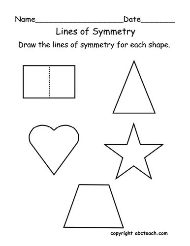 Worksheet Lines Of Symmetry Primary By Abcteach Teaching Resources