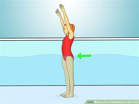 How To Do A Handstand In The Pool With Pictures Wikihow Fitness