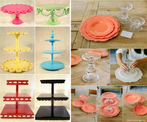 How To Make Cake Stands From Your Odd Crockery Diy Cake Stand