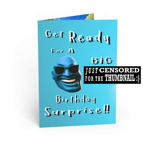Nsfw Mature Fanservice Big Birthday Surprise Joke Etsy