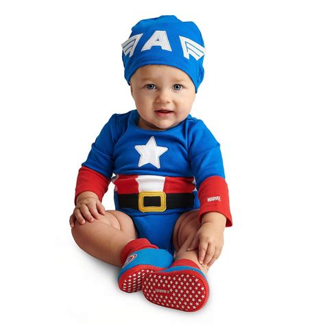 Captain America Costume Bodysuit For Baby Captain America Costume