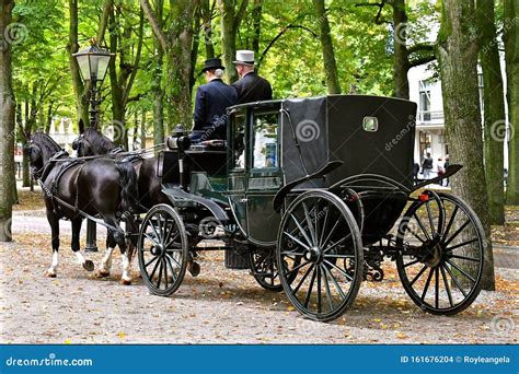 Horse Drawn Carriage Editorial Stock Image Image Of Romantic 161676204