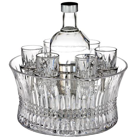 Waterford Lismore Diamond Vodka Shot Glasses And Bowl Set Peters Of