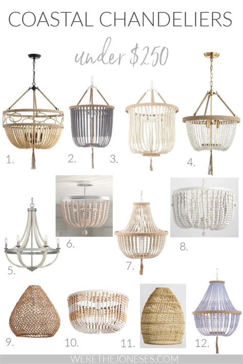 12 Coastal Chandeliers Under 250 Affordable Lighting For Your Home