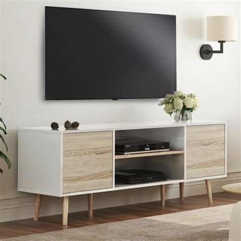 Walmart Tv Stand Wood Better Homes And Gardens Walker Tv Stand Rustic
