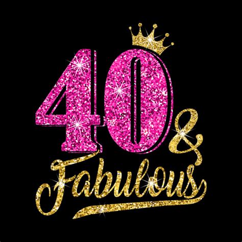 40 And Fabulous 40th Birthday Crown Pink T Women 40 And Fabulous