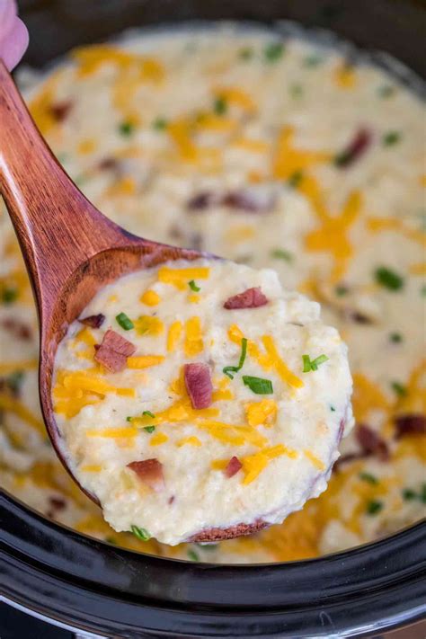 Crockpot Cheesy Potato Soup Video Sweet And Savory Meals