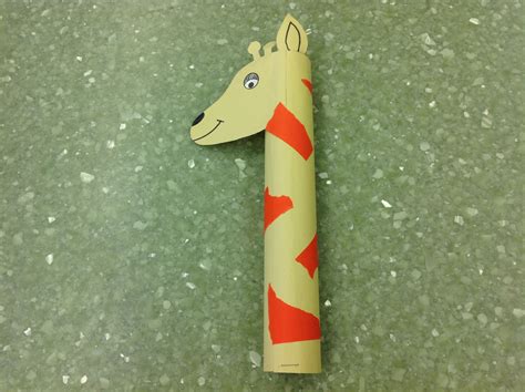Paper Towel Tube Giraffe Storytime Crafts Paper Towel Tubes Crafts