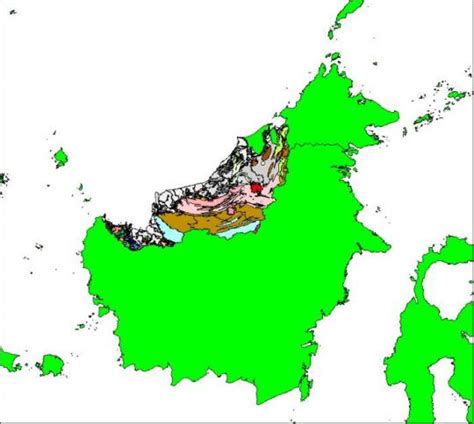Geology Of Sarawak 1500000 Orr And Associates