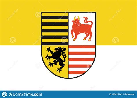 Flag Of Elbe-Elster In Brandenburg, Germany Stock Vector - Illustration ...
