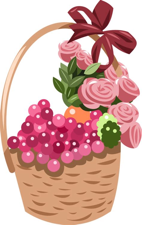 Free Flower Basket Png Graphic Design 20003847 Png With Transparent