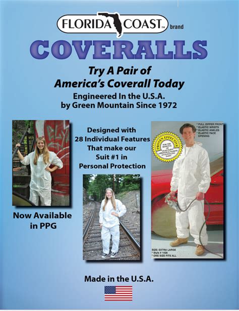 Coveralls Product Description — Green Mountain Products