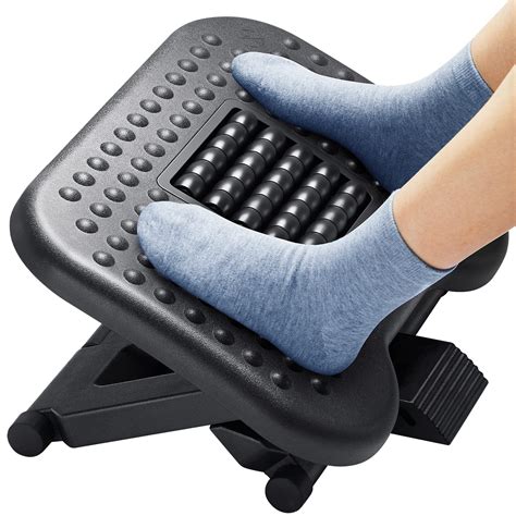Huanuo Footrest Under Desk Adjustable Foot Rest With Massage Texture