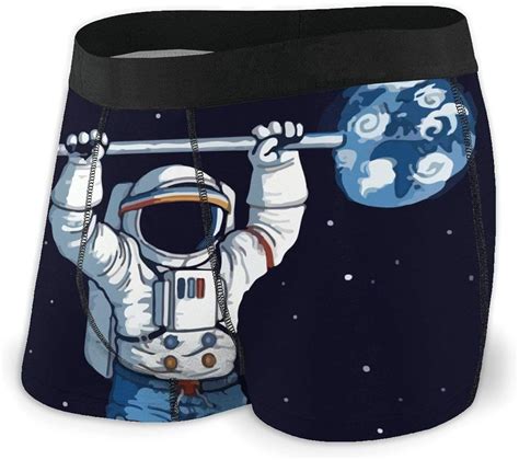 Astronauts On The International Space Station Exercise Men S Boxer