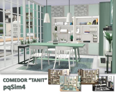 Sims 4 Ccs The Best Dining Room “tanit” By Pqsim4