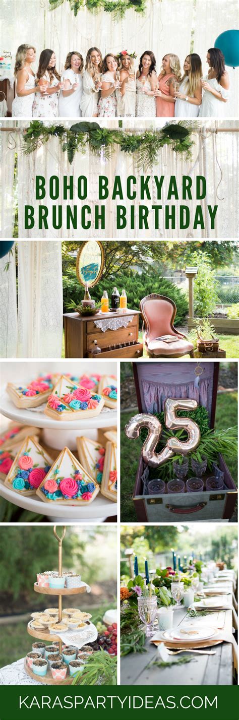 This day is just as much as special as you are special to us. Kara's Party Ideas Boho Backyard Brunch Birthday Party ...
