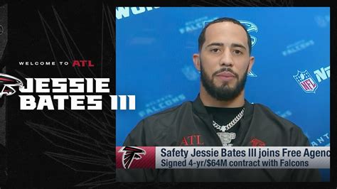 Jessie Bates Iii On Nfl Network After Signing With The Atlanta Falcons Nfl Youtube
