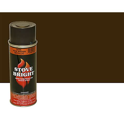 Stove Bright High Temp Spray Paint Rich Brown Metallic