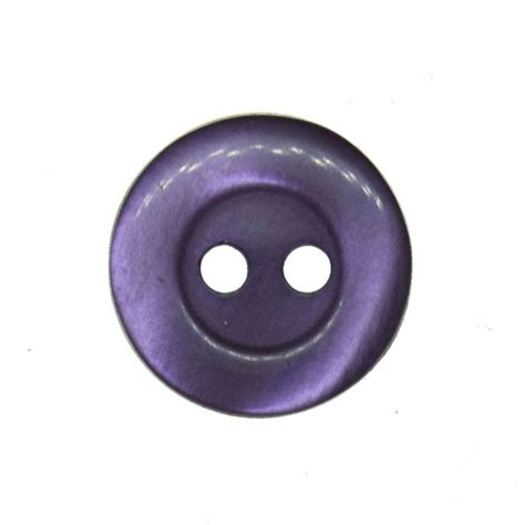 Purple Rim Button Pearlescent 125mm Nasias Buttons