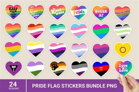 pride stickers bundle lgbtq pride flag sticker