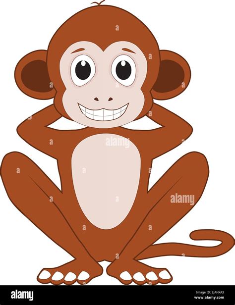 Cartoon Of A Funny Monkey Stock Photo Alamy