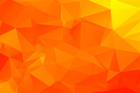 Orange And Yellow Geometric Polygonal Background 694629 Vector Art At