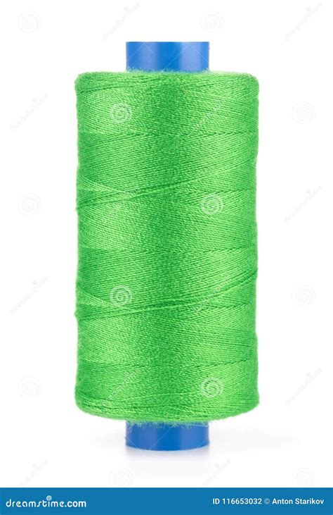 Spool Of Green Thread Stock Photo Image Of Leisure 116653032