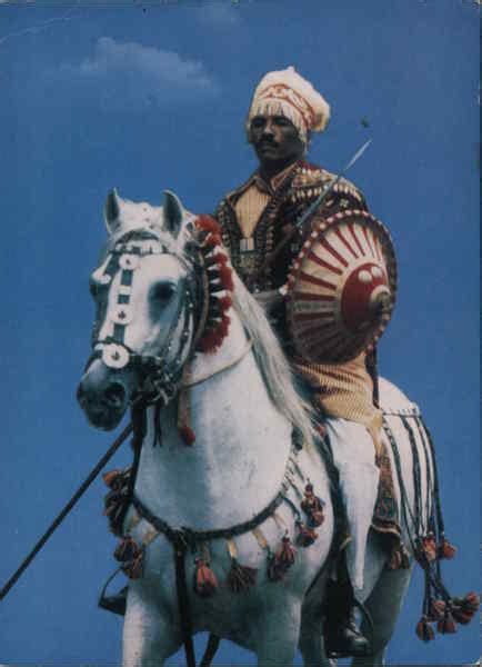 Ethiopian Warrior On Horse Africa Postcard