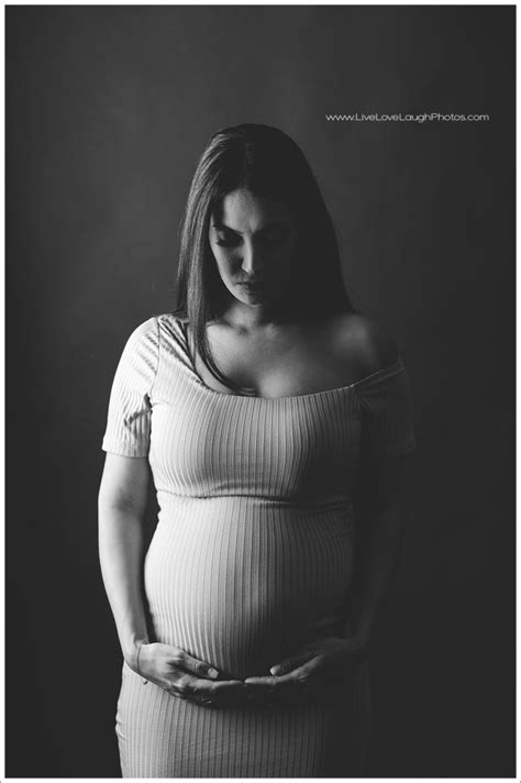 Dramatic Studio Maternity Photographs Taken At A Bergen County Photo Studio