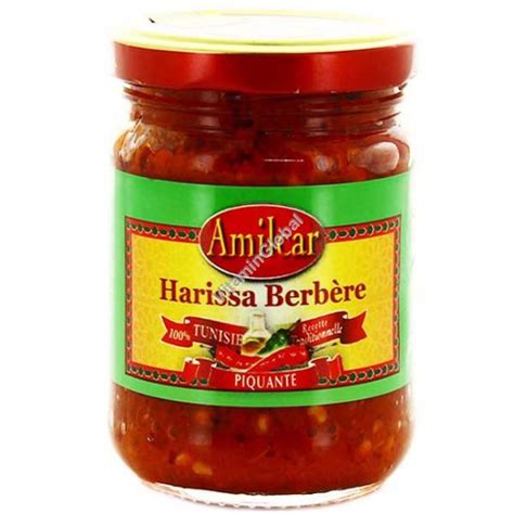 Natural Tunisian Harissa Spicy Traditional Red Pepper Sauce 190g