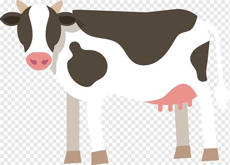 Ilustrasi Sapi Putih Dan Hitam Netherlands Icon Design Icon Cow