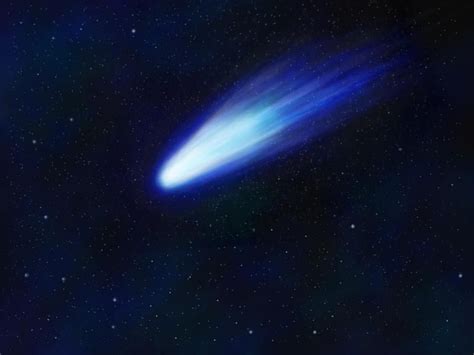 An Artists Impression Of A Comet In Space