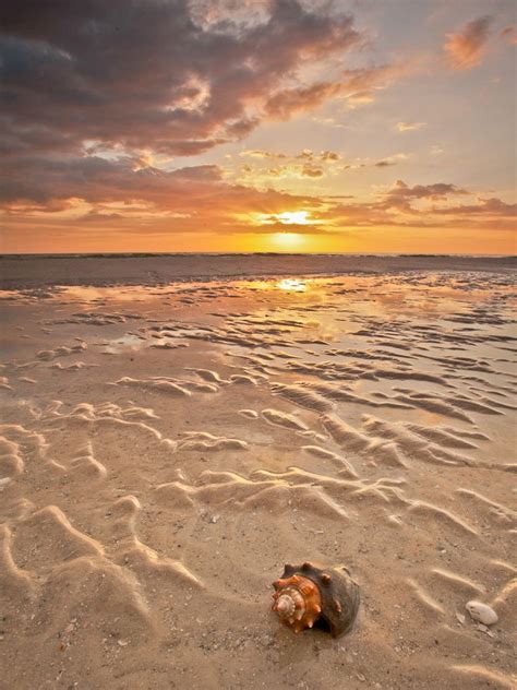 Sunset Over The Gulf Of Mexico Beautiful Beaches Sunset Beach