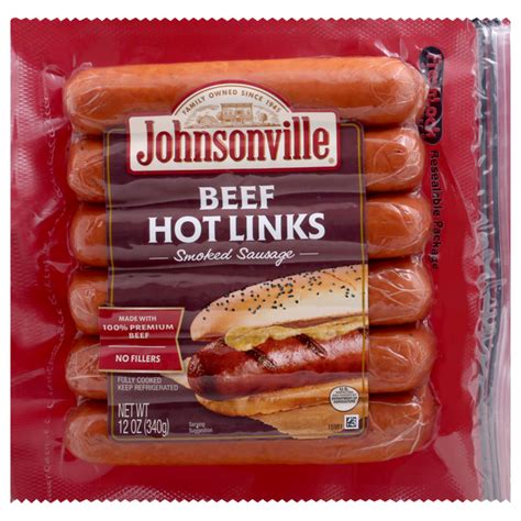 Save On Johnsonville Beef Hot Links Smoked Sausage Ct Order Online