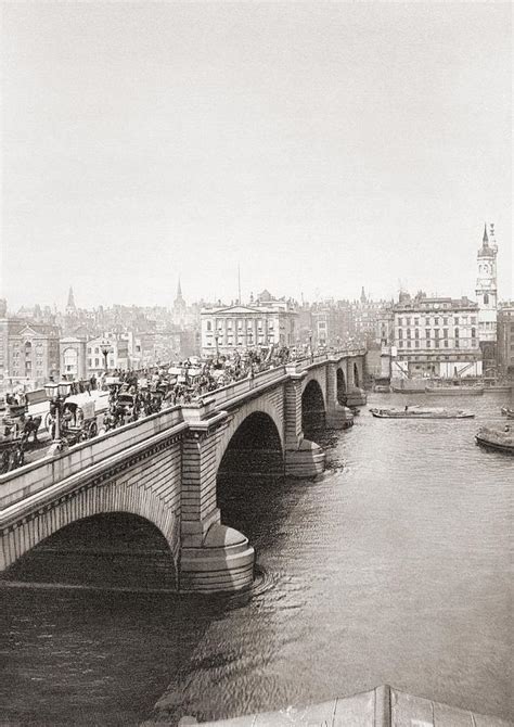 London Bridge London England In The Late 19th Century From London