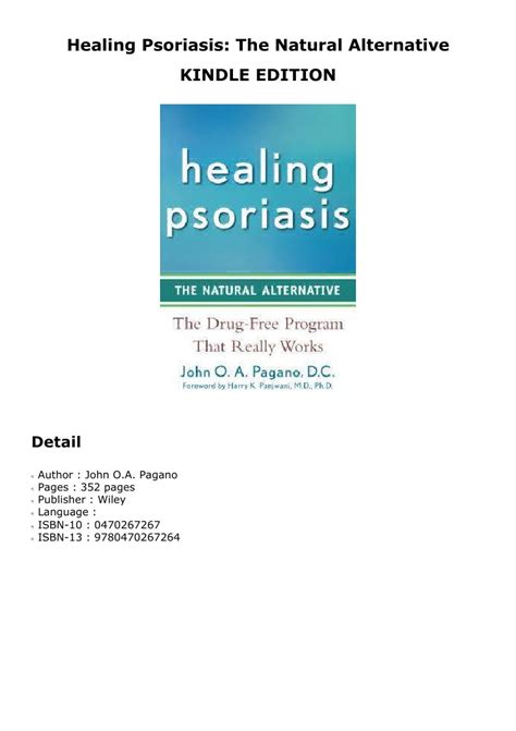 Healing Psoriasis The Natural Alternative Pdf Free Elliejobson