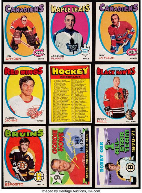 1971 72 O Pee Chee Hockey Complete Set 264 Hockey Cards Sets