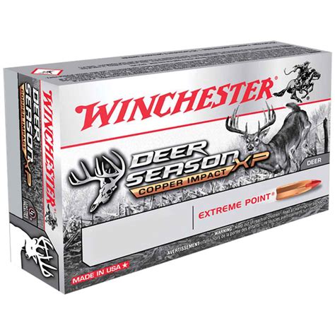 Winchester Deer Season Xp Copper Impact 270 Win 130gr 3000fps 20 Rds
