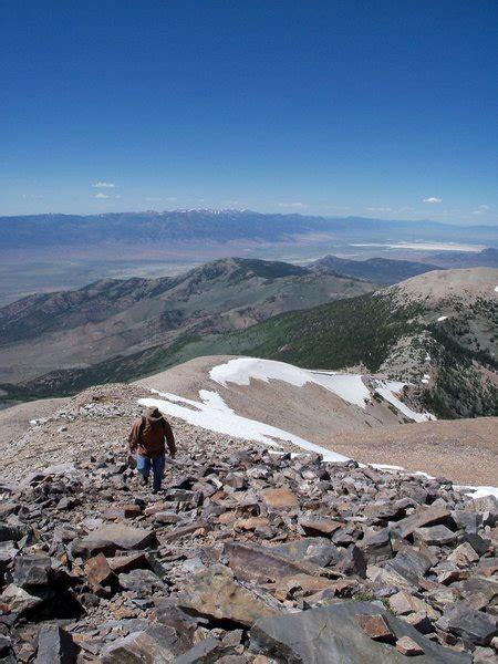 Wheeler Peak Summit Hike Hiking Trail Baker Nevada