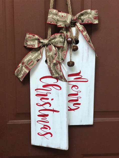 Rustic Christmas Decor For Front Door Christmas Decorations Large Wood