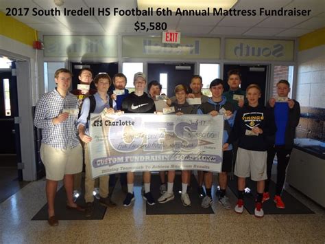 South Iredell High School Football Raised At Their Mattress Fundraiser Hs Football